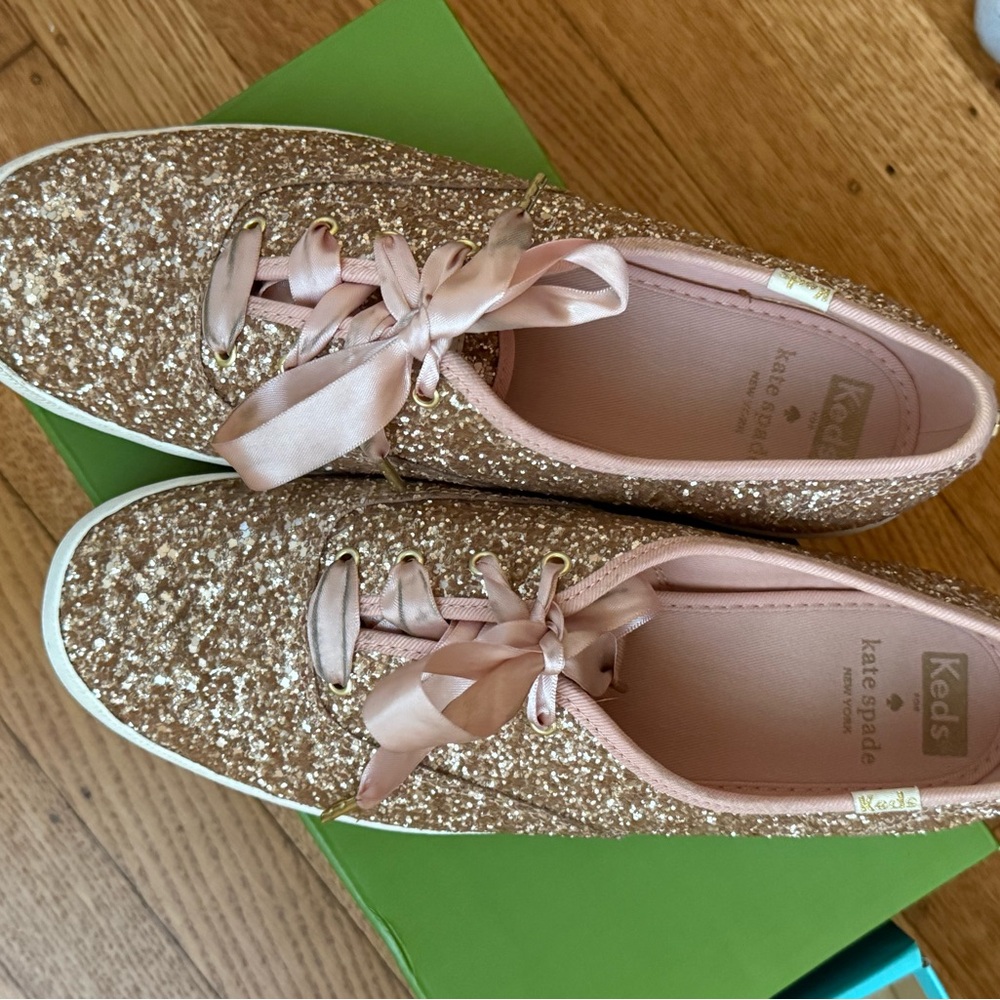 Keds x Kate Spade Rose Gold Sneakers